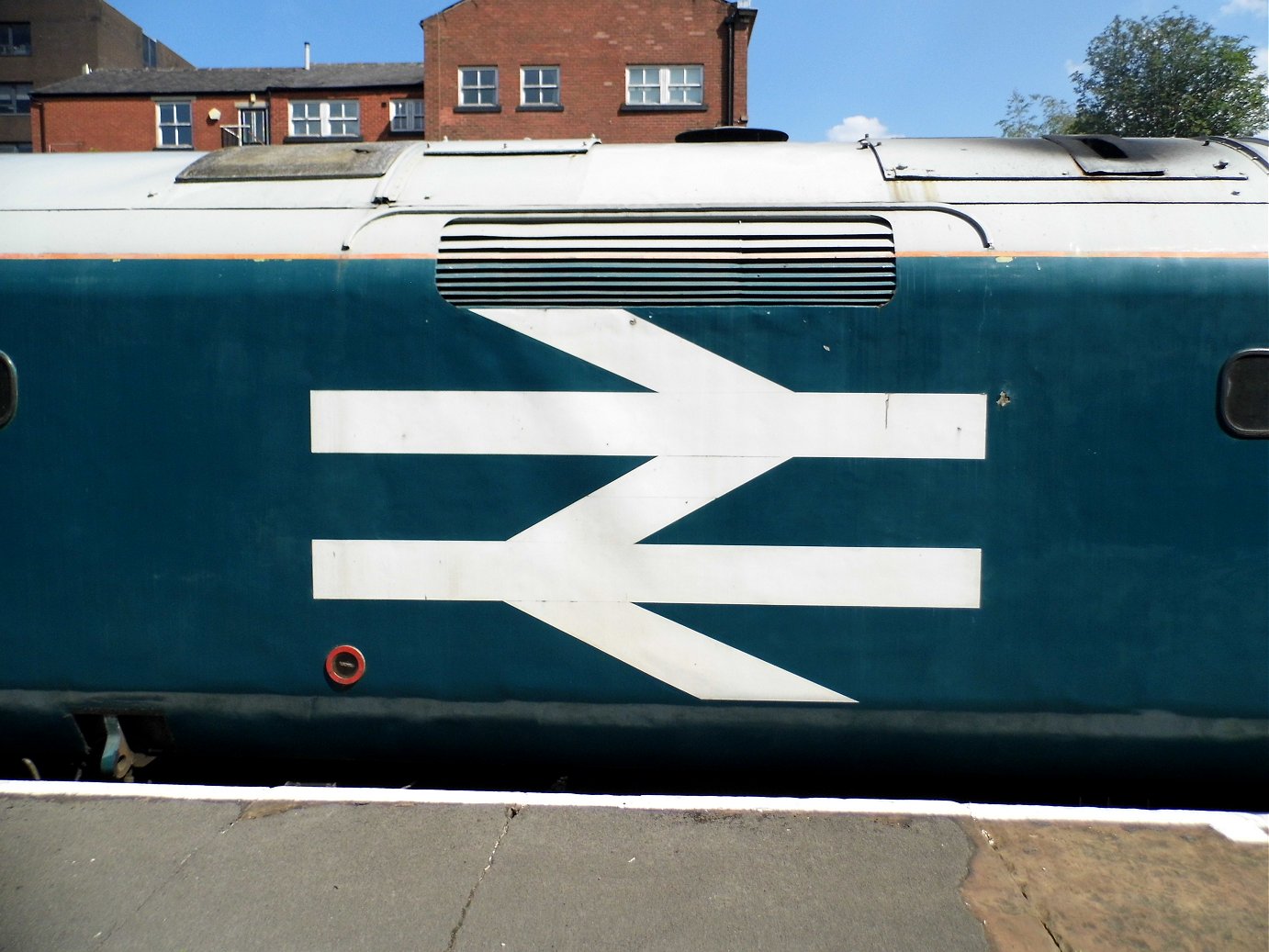 Papyrus nameplate for the record breaking A3 2750 which did 108 mph, Sat 28/12/2013. 