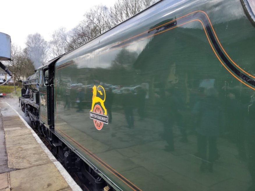 Nameplate of SR Battle of Britain 34109, Sat 28/12/2013. 