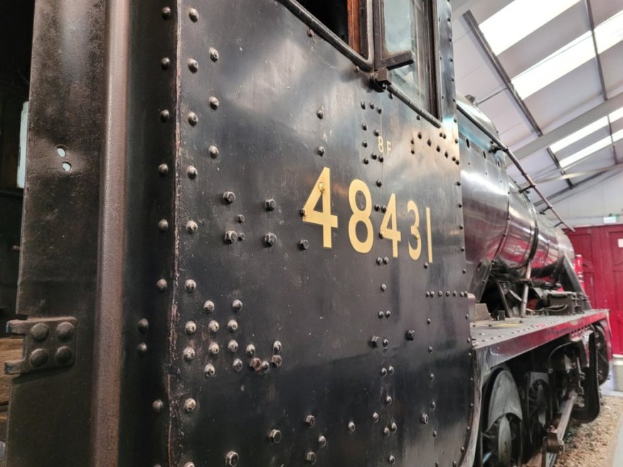 Papyrus nameplate for the record breaking A3 2750 which did 108 mph, Sat 28/12/2013. 