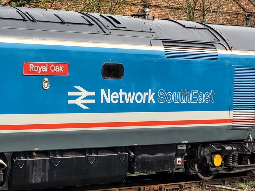 Papyrus nameplate for the record breaking A3 2750 which did 108 mph, Sat 28/12/2013. 