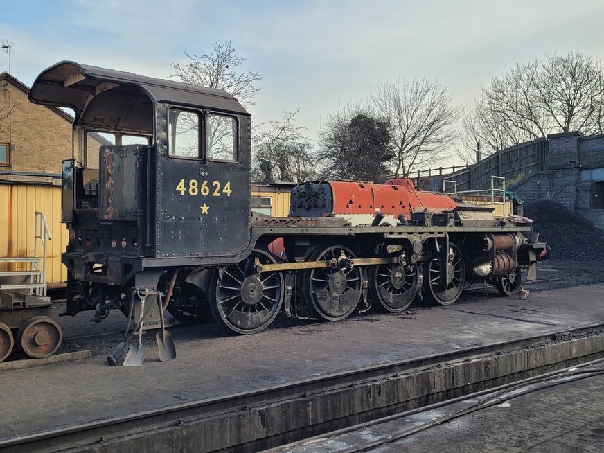Smokebox number of 60008 Dwight D. Eisenhower, Sat 28/12/2013.