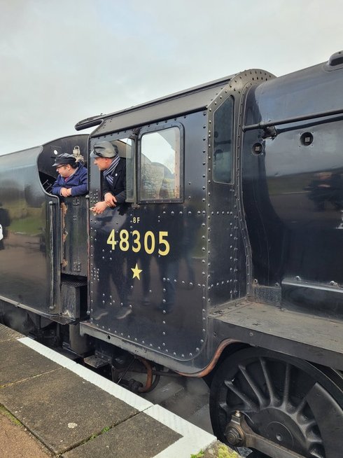 Smokebox number of 60008 Dwight D. Eisenhower, Sat 28/12/2013.