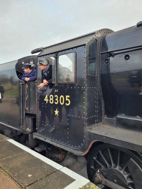 Smokebox number of 60008 Dwight D. Eisenhower, Sat 28/12/2013. 