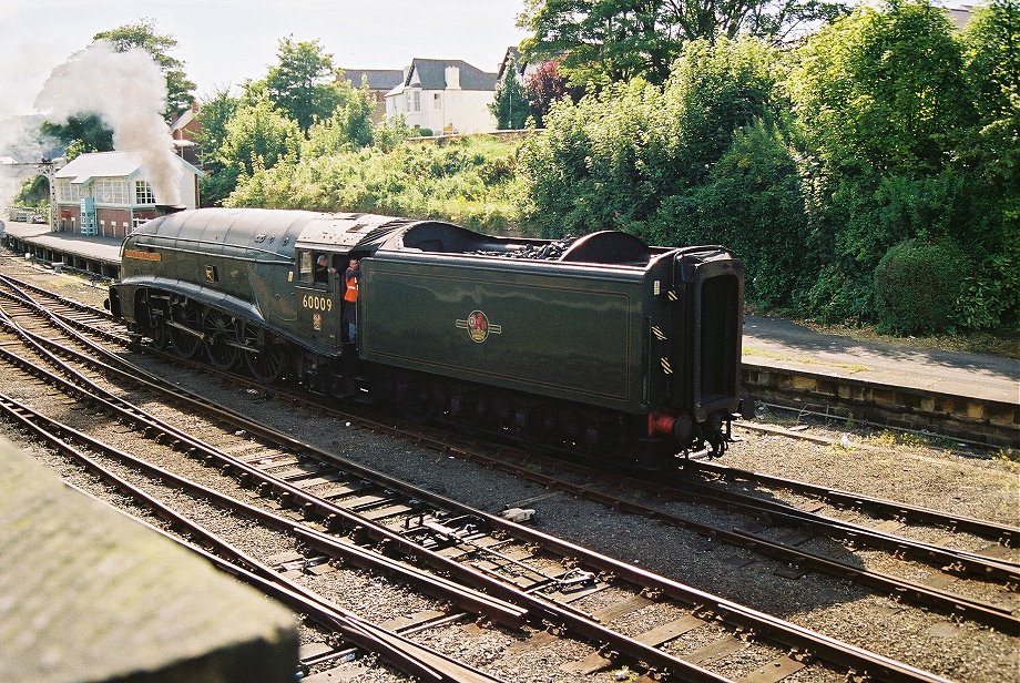 60009 Union of South Africa, backing onto the train for the return journey. Scarborough. Thursday 09/08/2007, 16:30hours approx.