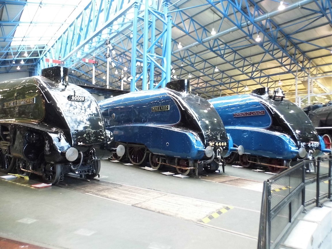 60008 Dwight D. Eisenhower, 4468 Mallard and 4489 Dominion of Canada, Sat 28/12/2013. 