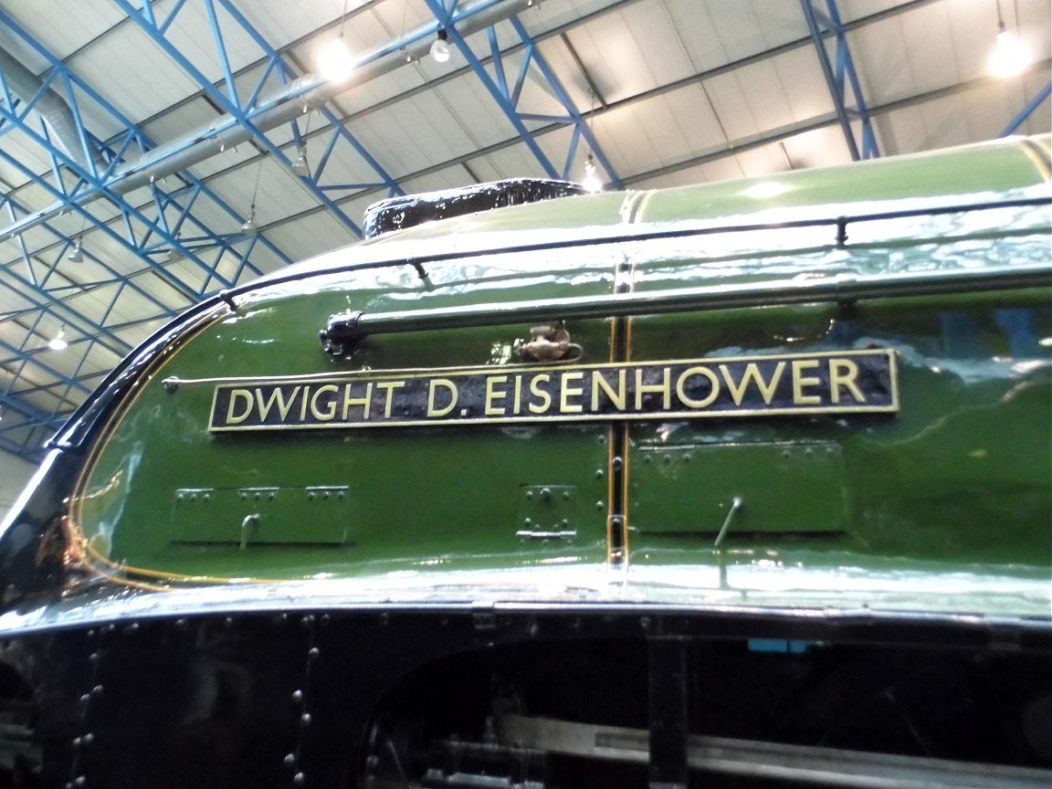 Nameplate for Dwight D. Eisenhower, Sat 28/12/2013. 