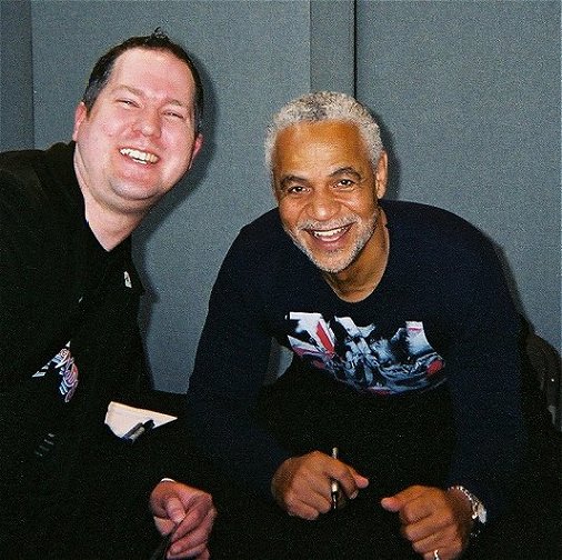 Ady with Ron Glass - Shepherd Book from Firefly at Collectormania 9.