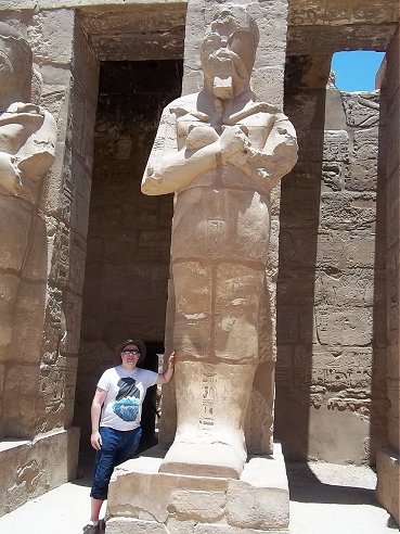 Ady in the Temple of Karnak June 21st 2015.