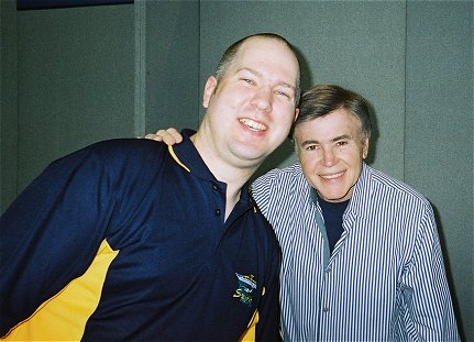 Adrian with Walter Koenig - Captain Pavel Chekov - at Collectormania 12, Milton Keynes 27/10/07.