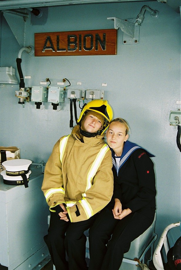 Albionettes on H.M.S. Albion at Plymouth Navy Days 2006