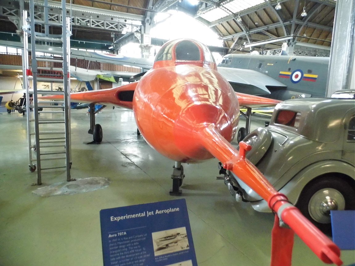 RAF Avro 707A - Vulcan proof of concept aircraft, Museum of Science and Industry, Manchester, 8th October 2015.