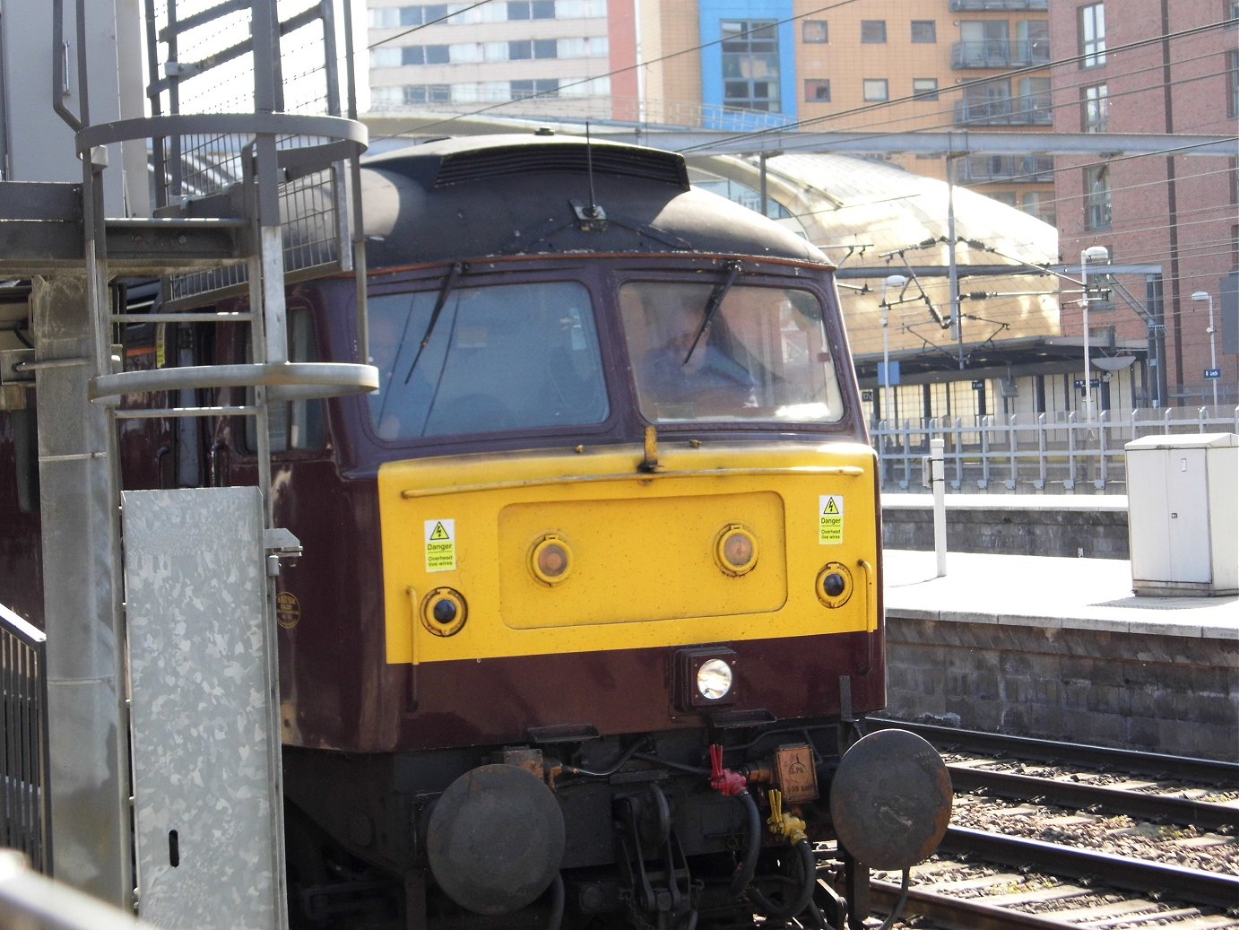 Cab of 60008 Dwight D. Eisenhower, Sat 28/12/2013. 