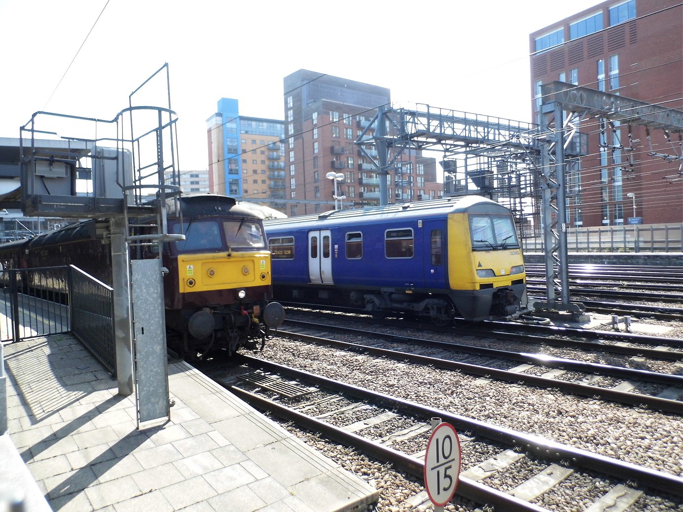 Cab of 60008 Dwight D. Eisenhower, Sat 28/12/2013. 