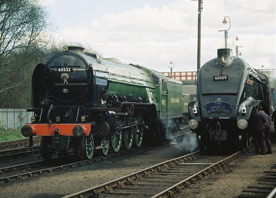 Peppercorn A2 60532 Blue Peter and Gresley A4 60009 Union of South Africa.