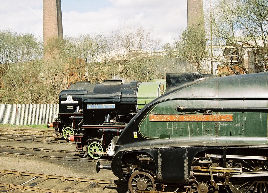 Peppercorn A1 60163 Tornado, A2 60532 Blue Peter and Gresley A4 60009 Union of South Africa.