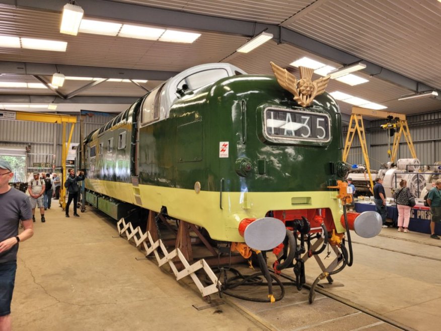 Nameplate of SR Battle of Britain 34109, Sat 28/12/2013. 