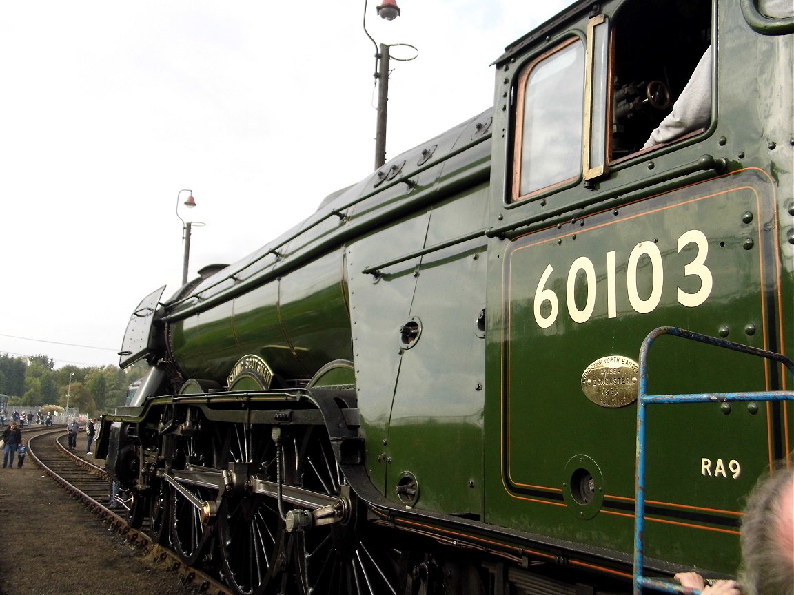 Nameplates for A4 60011 Empire of India and A2 60500 Edward Thompson, Sat 28/12/2013. 