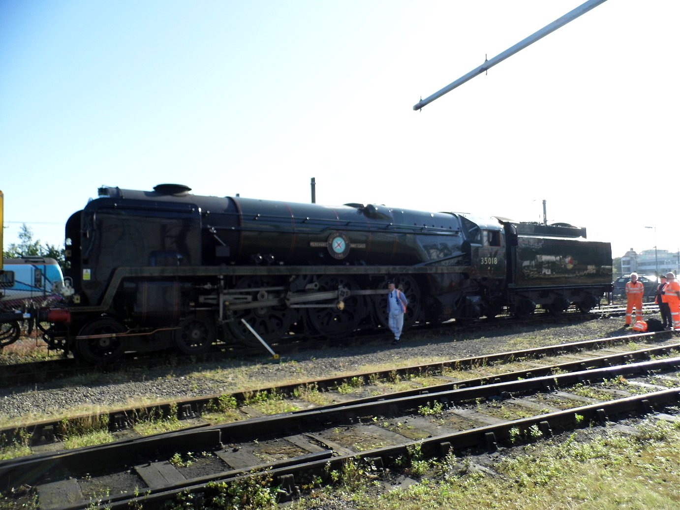 46115 Scots Guardsman on the Scarborough Spa Express, Wed 31/7/2013.