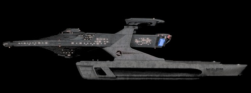 The later U.S.S. Brattain, identical to U.S.S. Chen De, NCC 6998.