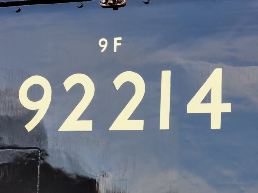 Smokebox number of 60008 Dwight D. Eisenhower, Sat 28/12/2013. 
