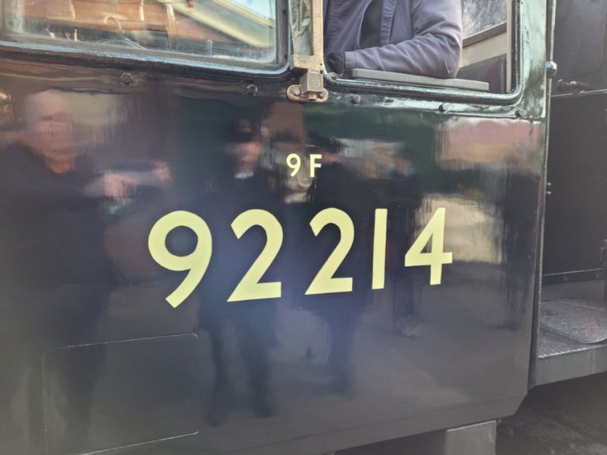 Nameplate of SR Battle of Britain 34109, Sat 28/12/2013. 