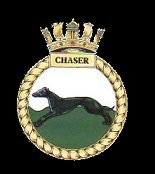 Badge of HMS Chaser, adopted by USS Chaser.