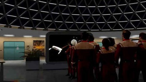 Class rooms educate on past missions such as the encounter between U.S.S. Sentinel and the Klingons in 2289.
