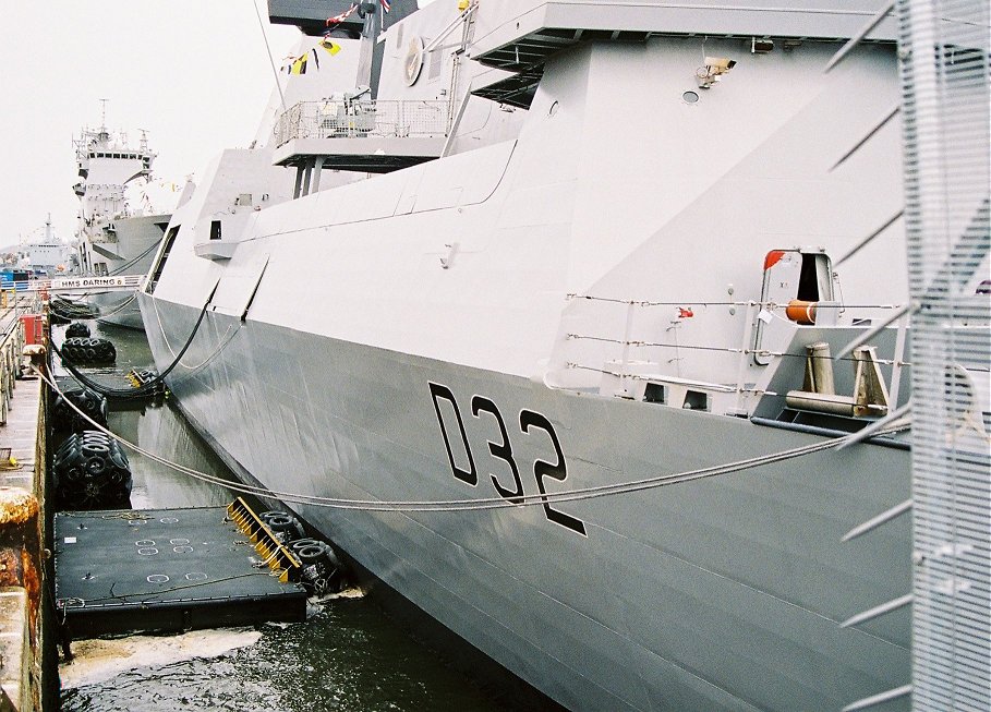 Type 45 pioneer H.M.S. Daring at Plymouth Navy Days, Saturday September 5th 2009