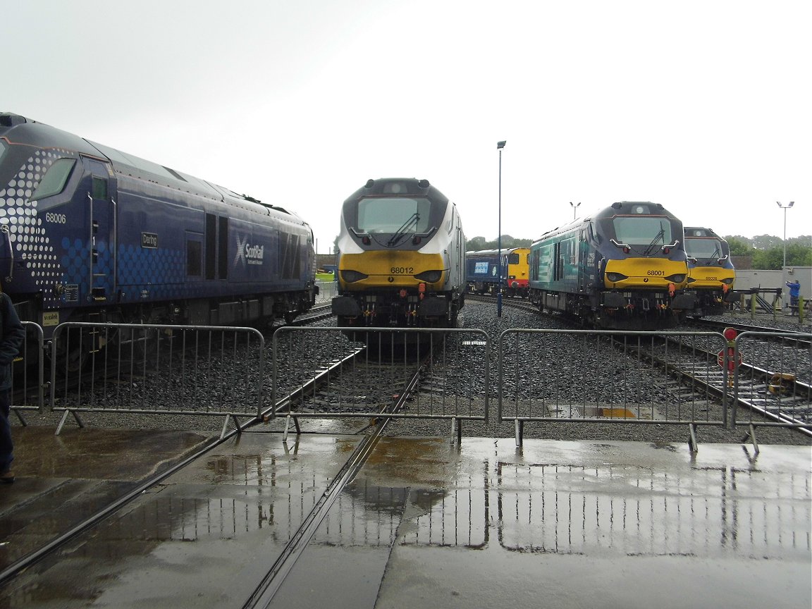 Nameplates for A4 60011 Empire of India and A2 60500 Edward Thompson, Sat 28/12/2013. 