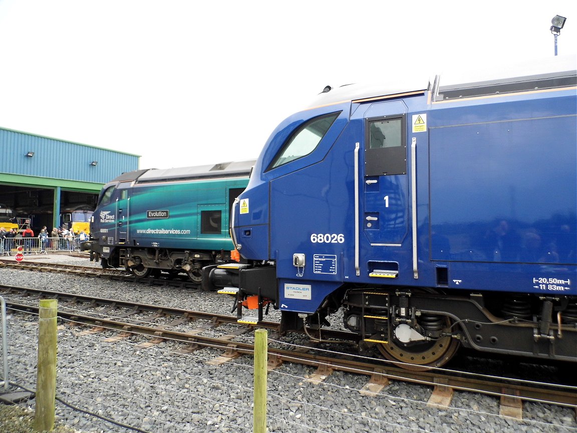 Nameplates for A4 60011 Empire of India and A2 60500 Edward Thompson, Sat 28/12/2013. 