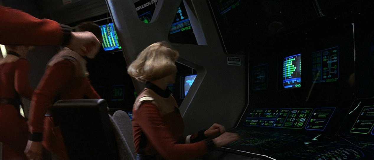 Propulsion Systems and Engineering stations on the Enterprise-A, stardate 9529.5