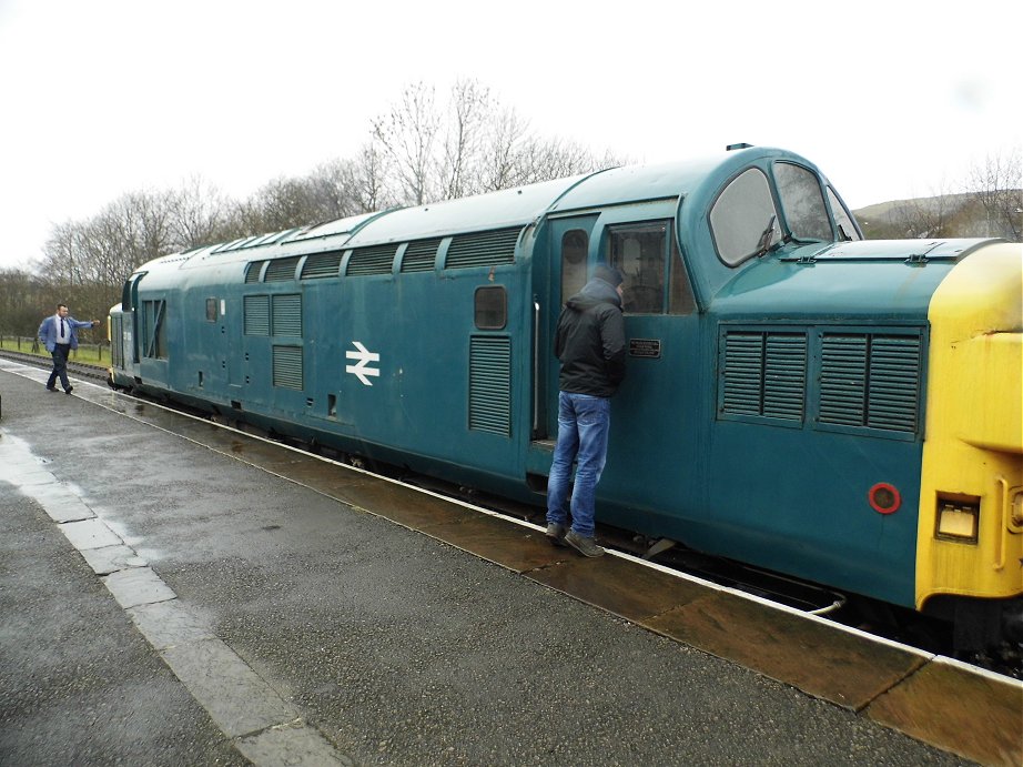 Smokebox number of 60008 Dwight D. Eisenhower, Sat 28/12/2013. 