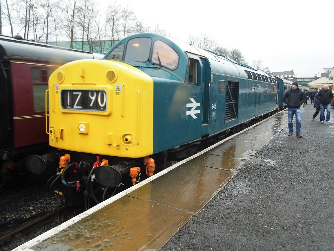 Nameplate of SR Battle of Britain 34109, Sat 28/12/2013. 