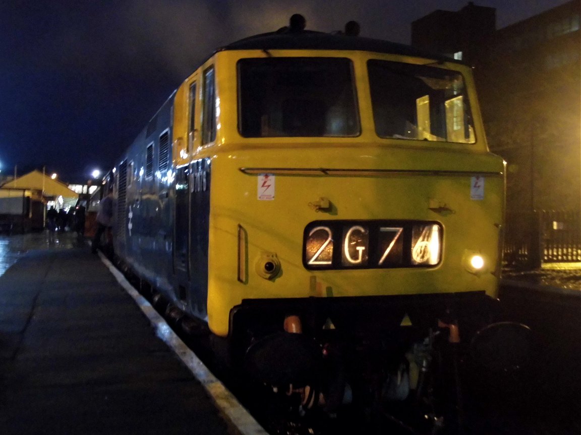 Nameplate of SR Battle of Britain 34109, Sat 28/12/2013. 