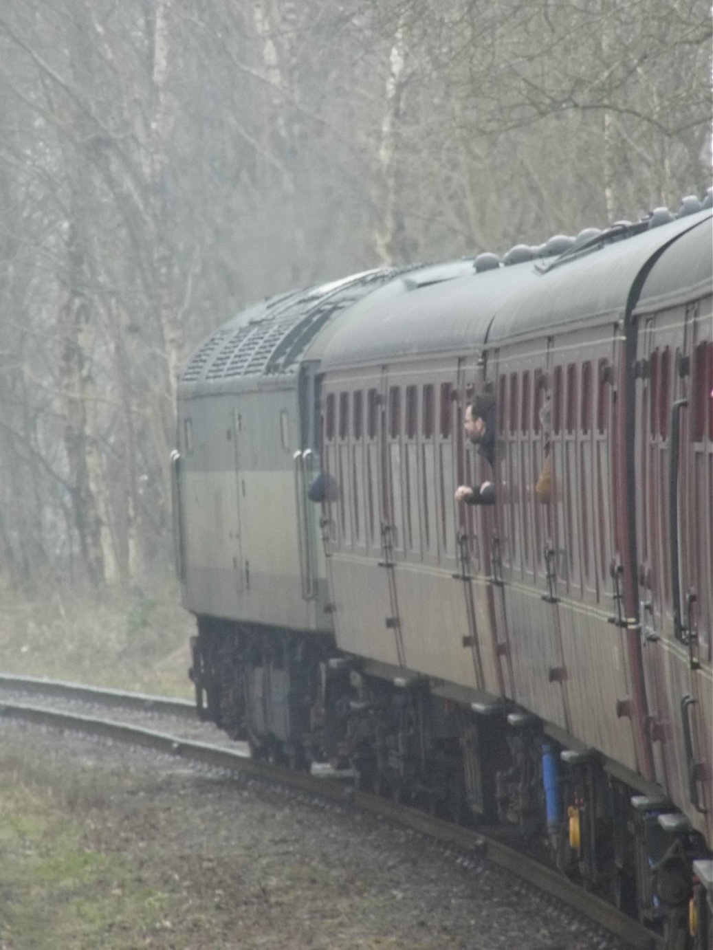 Cab of 60008 Dwight D. Eisenhower, Sat 28/12/2013. 