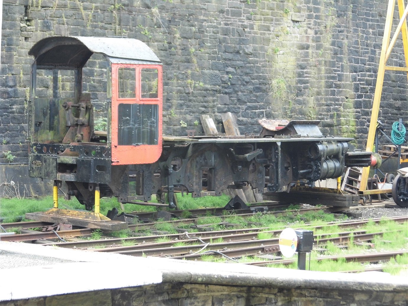 Cab of 60008 Dwight D. Eisenhower, Sat 28/12/2013. 