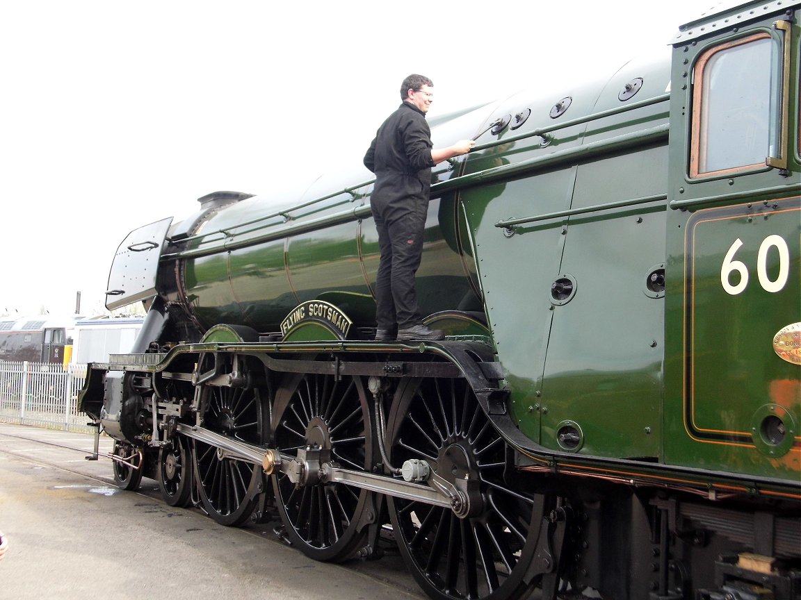 Nameplates for A4 60011 Empire of India and A2 60500 Edward Thompson, Sat 28/12/2013. 