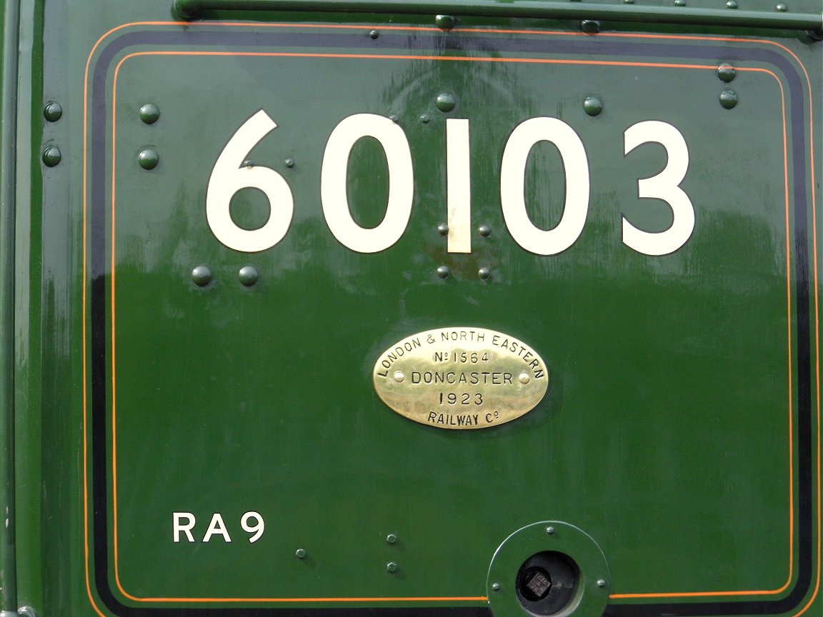 Nameplate of SR Battle of Britain 34109, Sat 28/12/2013. 