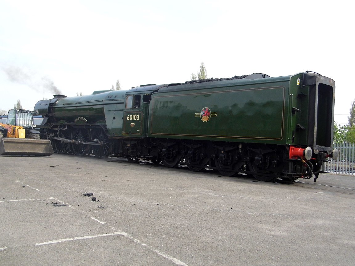 Cab of 60008 Dwight D. Eisenhower, Sat 28/12/2013. 