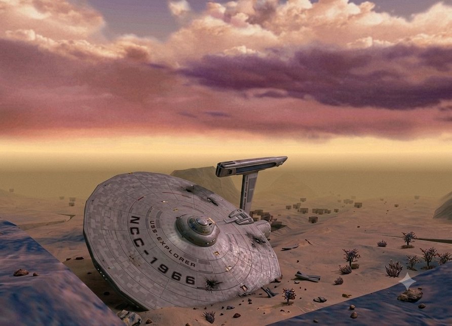 U.S.S. Explorer wreckage on Al Fadir
