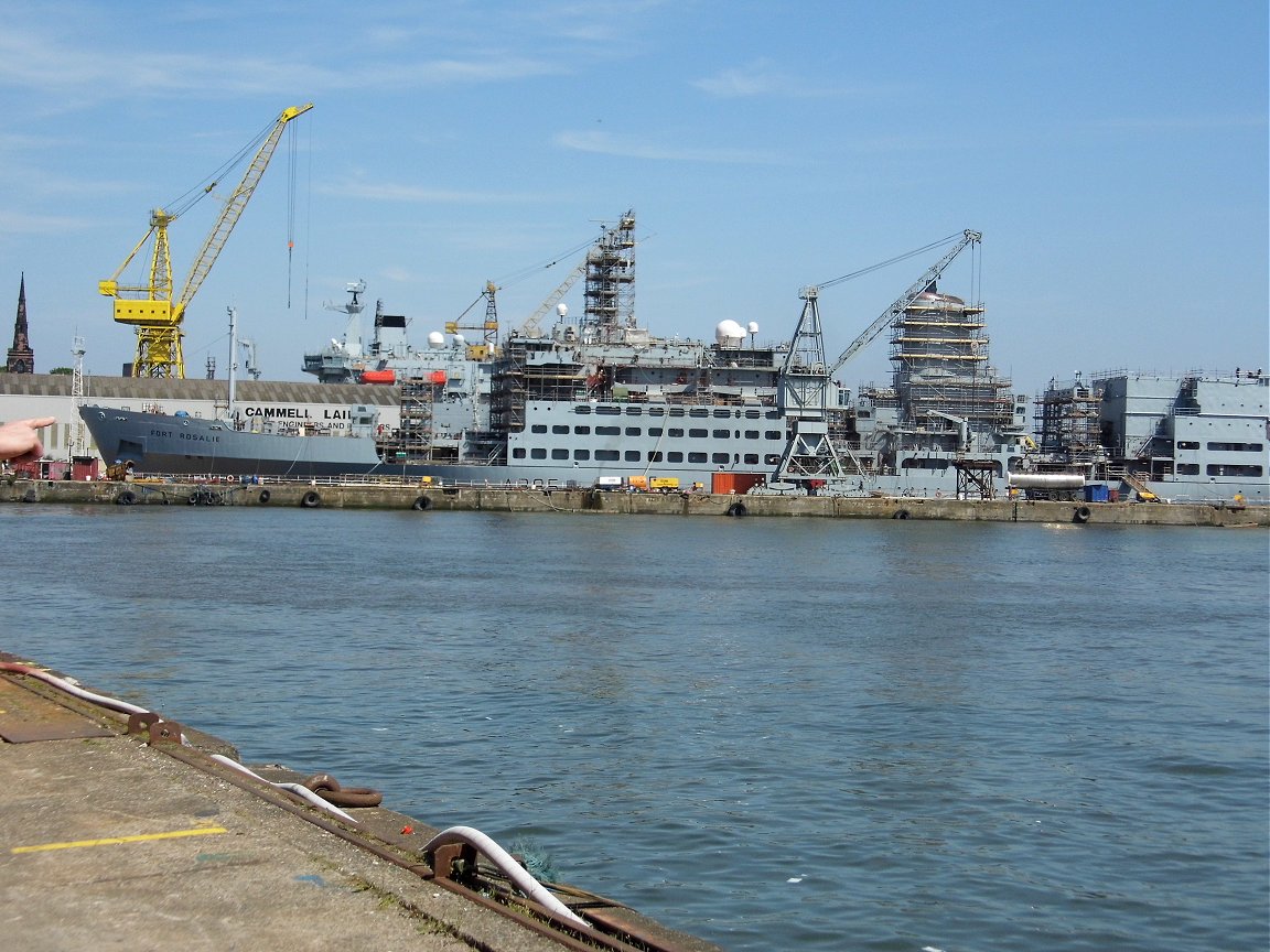 A385 RFA Fort Rosalie at Cammell Laird shipyard 26 May 2013.