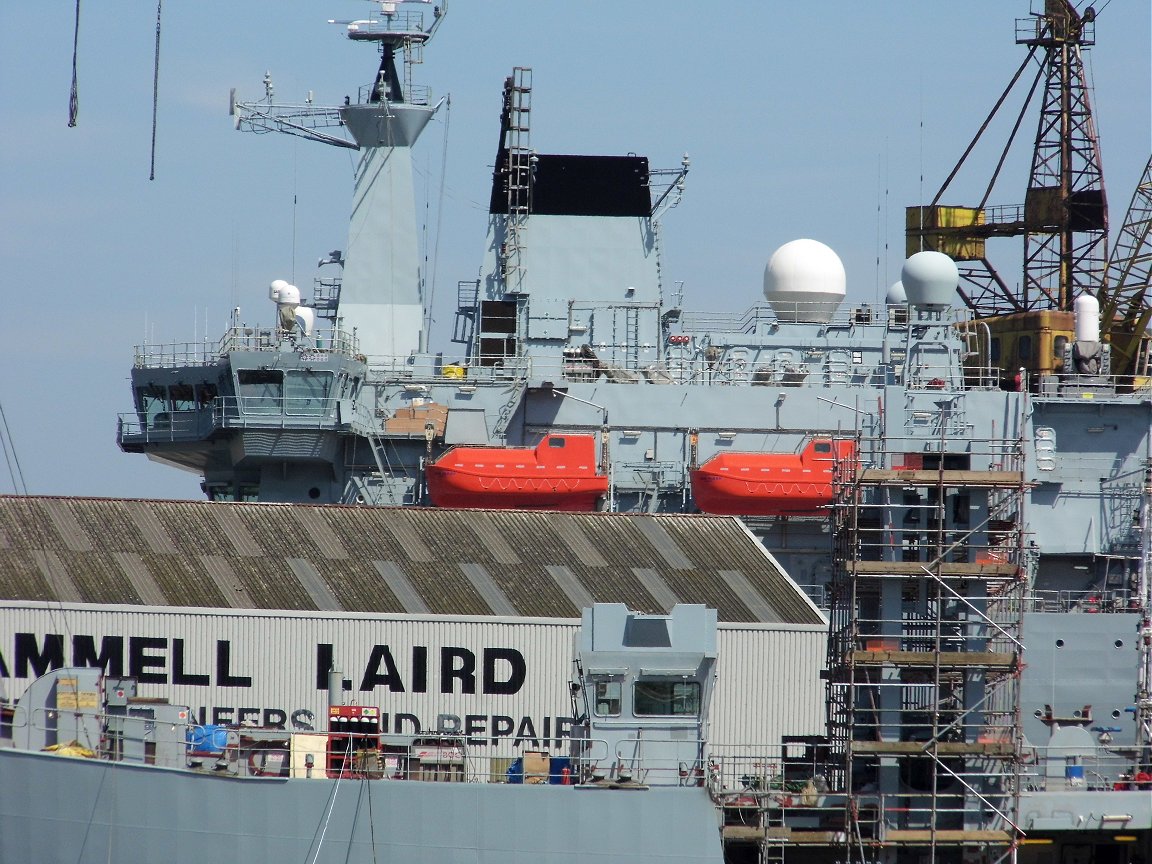 A387 RFA Fort Victoria at Cammell Laird shipyard 26 May 2013.