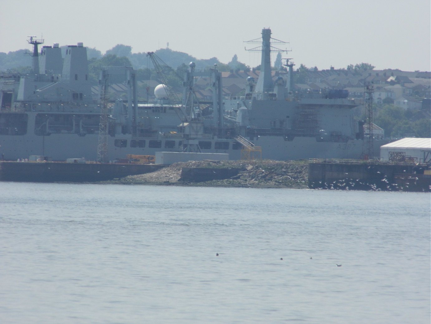 A387 RFA Fort Victoria at Cammell Laird shipyard 26 May 2018.