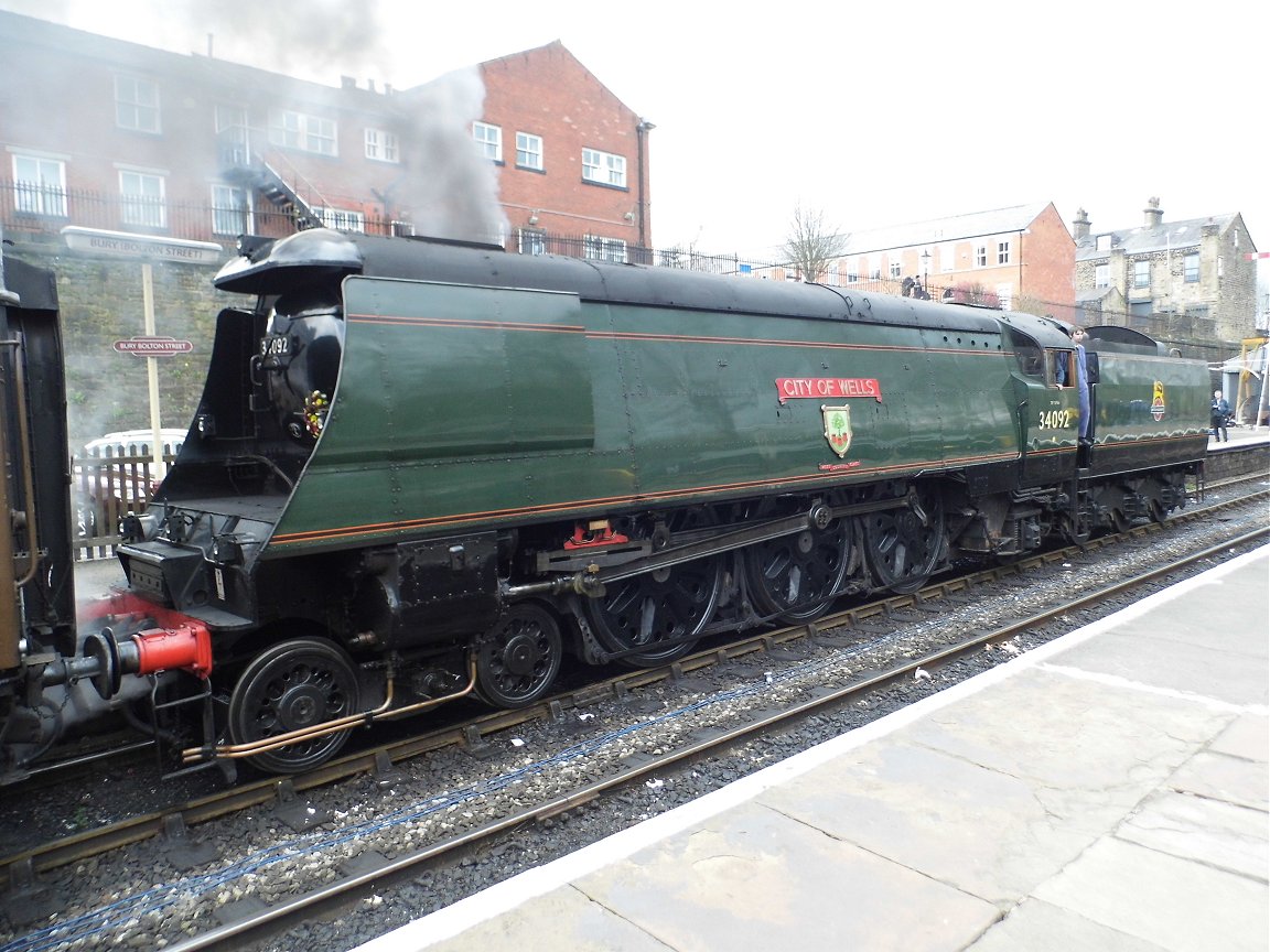 Cab of 60008 Dwight D. Eisenhower, Sat 28/12/2013. 