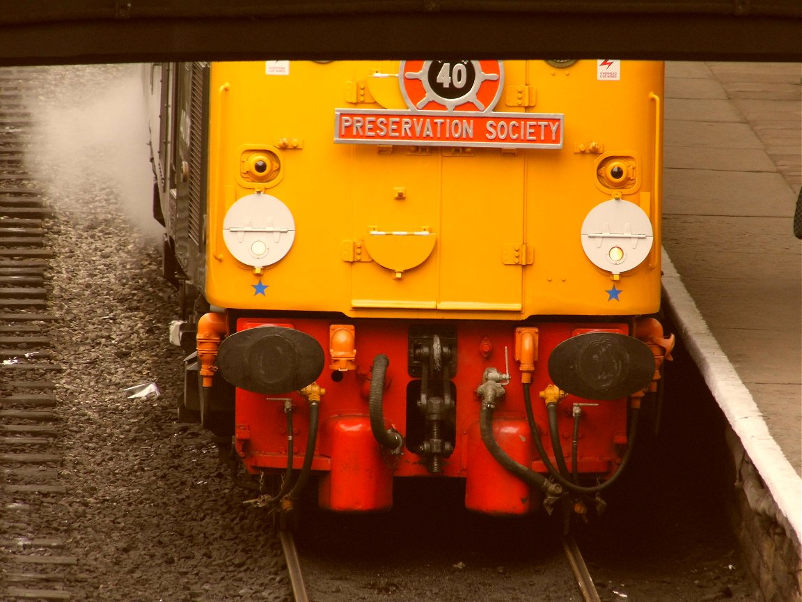 Cab of 60008 Dwight D. Eisenhower, Sat 28/12/2013. 