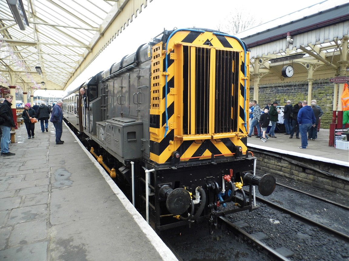 Cab of 60008 Dwight D. Eisenhower, Sat 28/12/2013. 