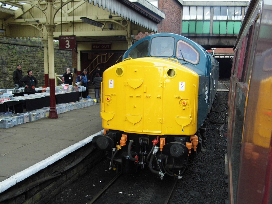 Nameplate of SR Battle of Britain 34109, Sat 28/12/2013. 