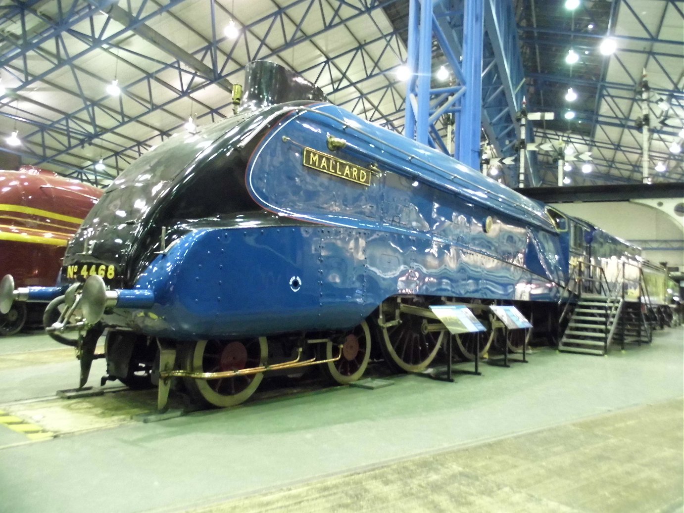 Papyrus nameplate for the record breaking A3 2750 which did 108 mph, Sat 28/12/2013. 