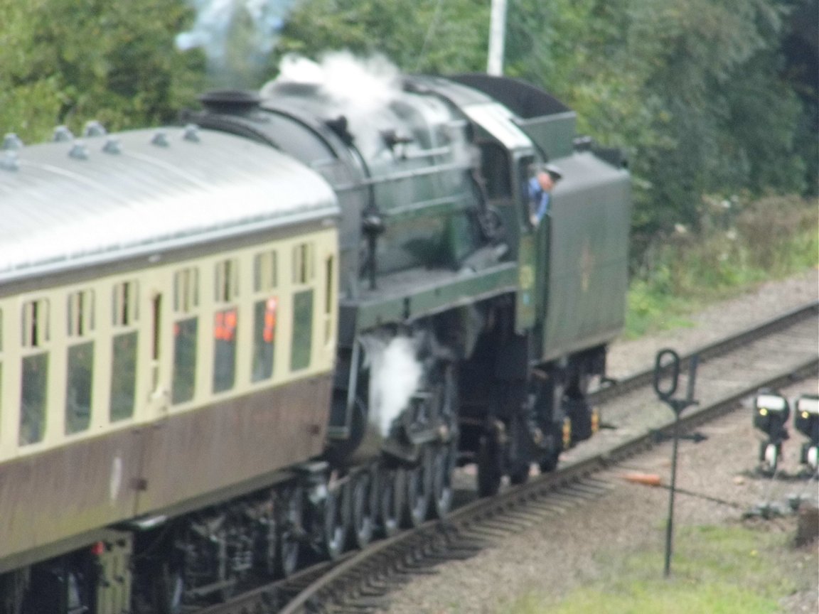 Cab of 60008 Dwight D. Eisenhower, Sat 28/12/2013. 