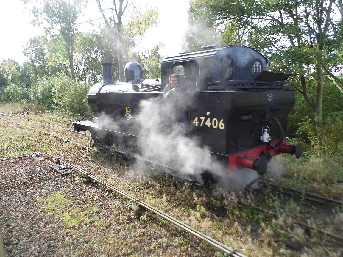 Cab of 60008 Dwight D. Eisenhower, Sat 28/12/2013. 